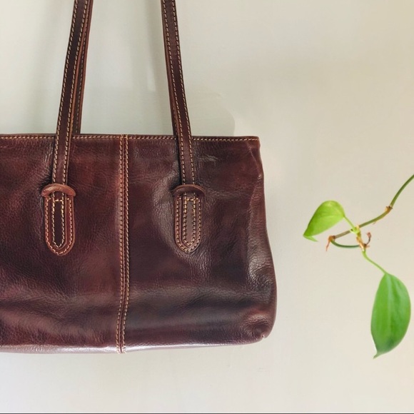 Isa 1982 Roma Medium Size Genuine Leather Handbag Made in Italy Purse Tote - Picture 12 of 12